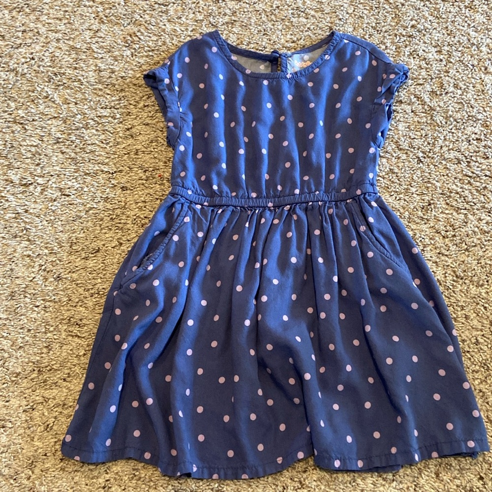 Cat & Jack size 6 polka dot dress